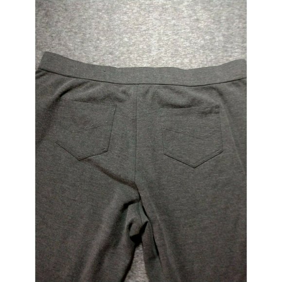 Intro Pants Womens XL Extra Large Skinny Ankle Tummy Control Gray Stretch Crop - Picture 11 of 12
